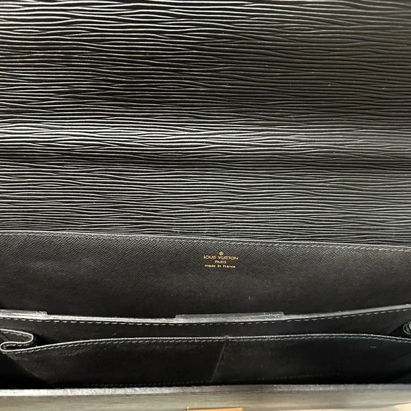 Louis Vuitton Black Epi Serviette Metis Vintage Briefcase - Picture 7 of 9